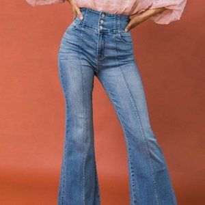 High Rise Bell Bottom Jeans
